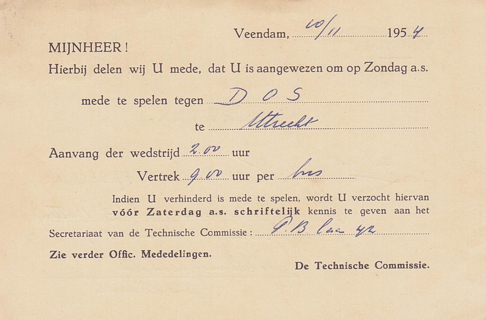 Uitnodigingskaartje