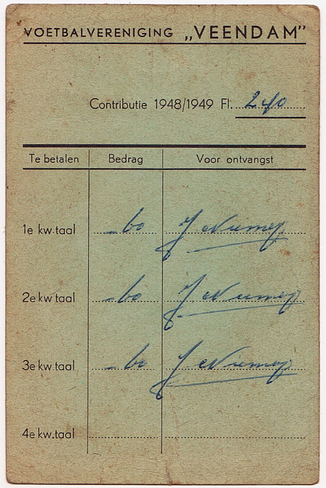 Lidmaatschapsbewijs